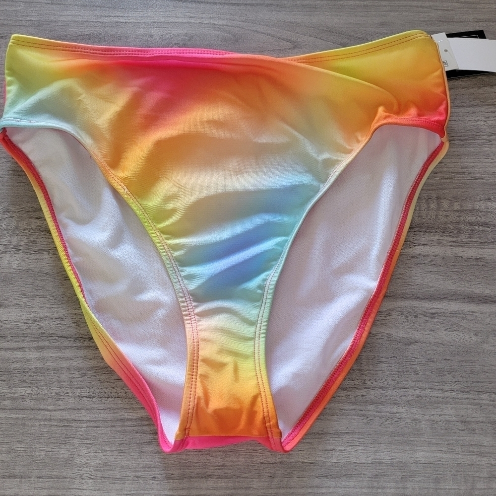 NWT Salt + Cove Vibrant Rainbow Bikini Bottom